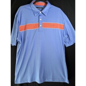 Greg Norman Polo Shirt Men’s XL Colorblock Play Dry Golf Performance Logo